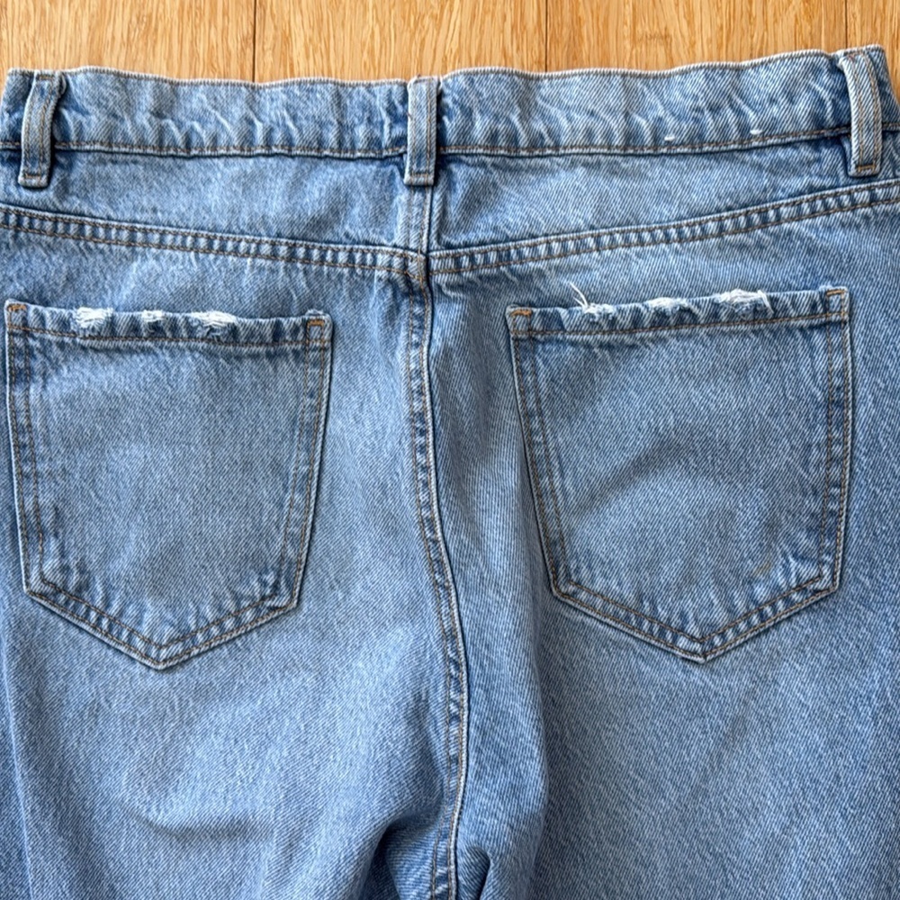 Garage Denim Coupe Droit Vintage Straight Light Wash Jeans 11/30 - Picture 6 of 7